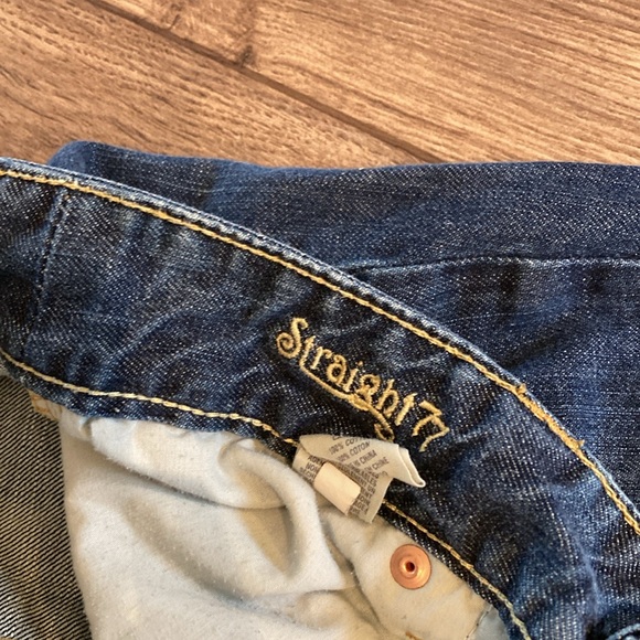 Women’s American Eagle Outfitters Dark Blue Straight Leg Jeans Size 6 - Picture 9 of 10